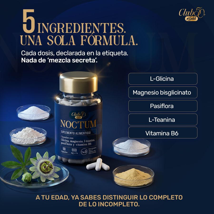 NOCTUM junto a sus cinco ingredientes